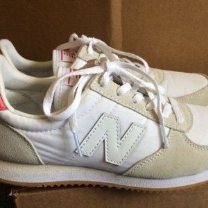 Sample New Balance White Red Women's Sneakers 7 B